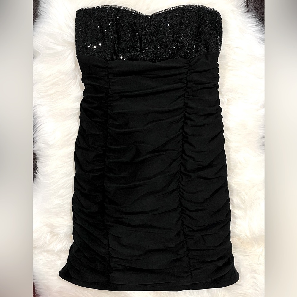 Three Wishes Strapless Bodycon Dress-Sz S